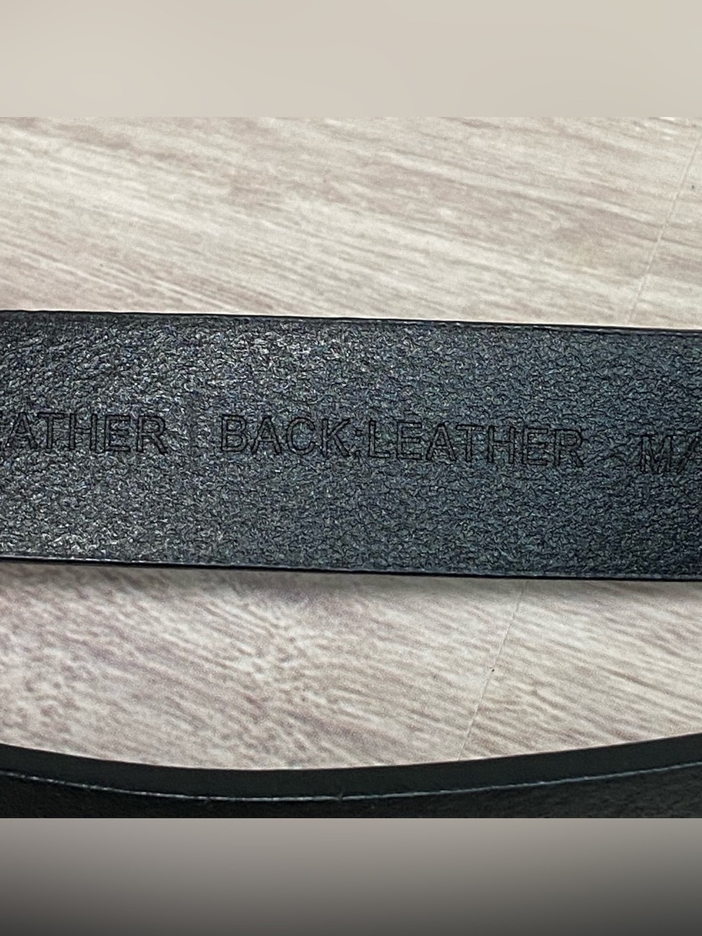 CHICO'S / Black Leather Silver Buckle Adjustable Belt - Picture 6 of 14